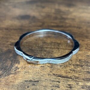 Kate Spade Silver Textured Bracelet